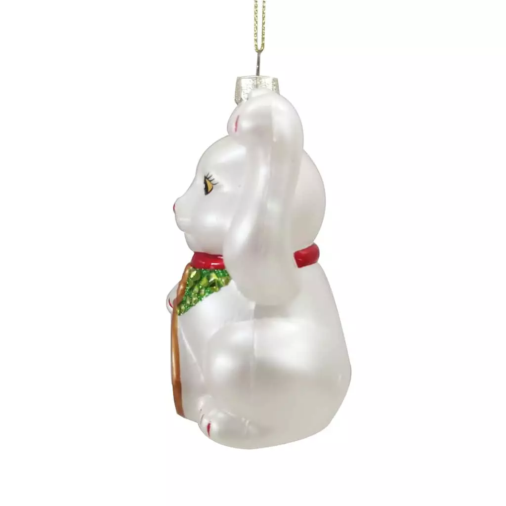 New 👏 4" Glass Money Cat Ornament by Ashland® Christmas 🎁 4 New 👏 4" Glass Money Cat Ornament by Ashland® Christmas 🎁 - Image 2
