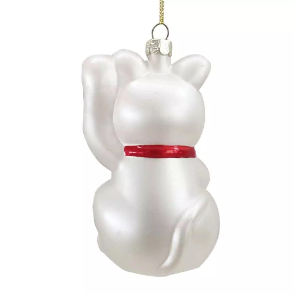 New 👏 4" Glass Money Cat Ornament by Ashland® Christmas 🎁 5 New 👏 4" Glass Money Cat Ornament by Ashland® Christmas 🎁 - Image 3