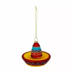 Budget ⌛ 3.5'' Sombrero Glass 🧨 Christmas Ornament by Ashland® ⌛