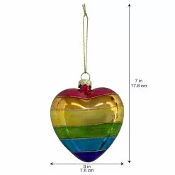 New 🔔 Rainbow Glass Heart Ornament by Ashland® ❤️ -Ashland Sale Store 10697803 3