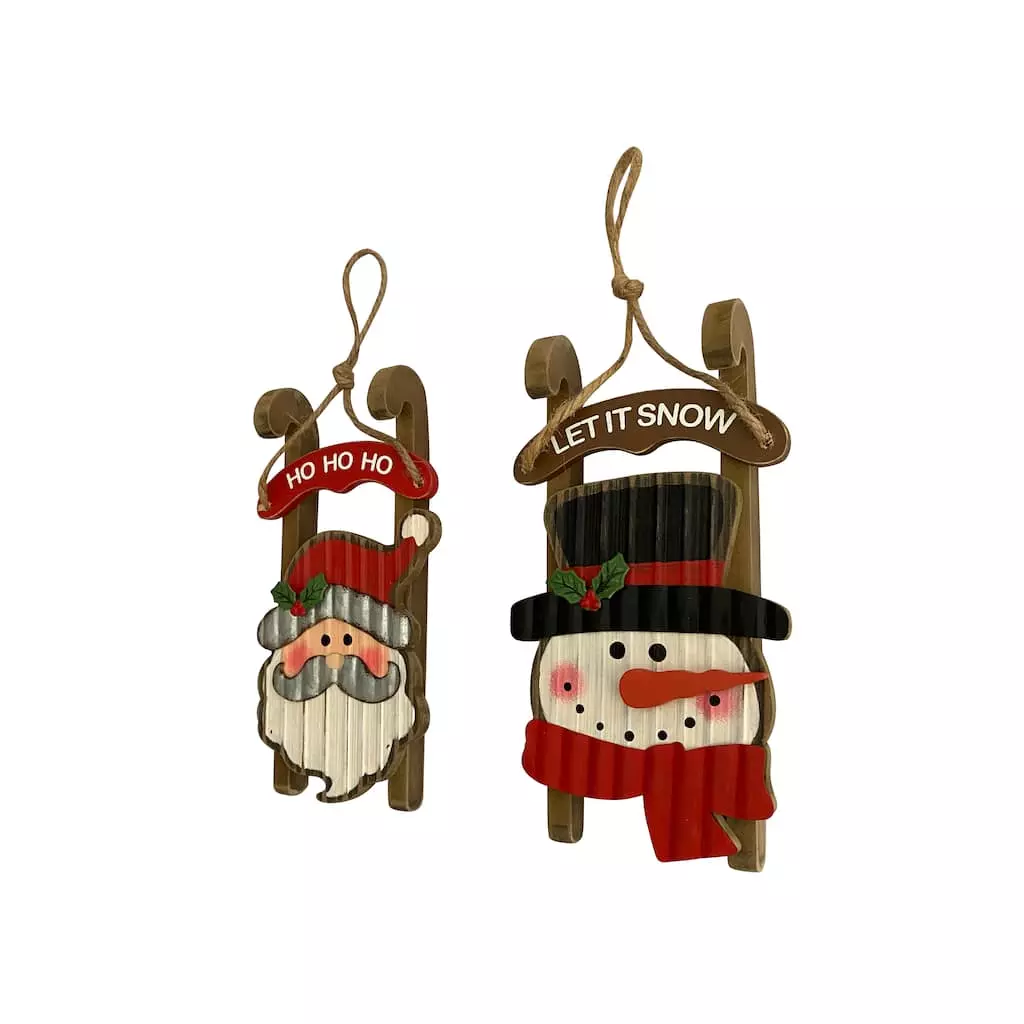 Hot Sale ❤️ Assorted 3.75'' Santa/Snowman 👍 Christmas Ornament by Ashland® ❤️ 4 Hot Sale ❤️ Assorted 3.75'' Santa/Snowman 👍 Christmas Ornament by Ashland® ❤️ - Image 2
