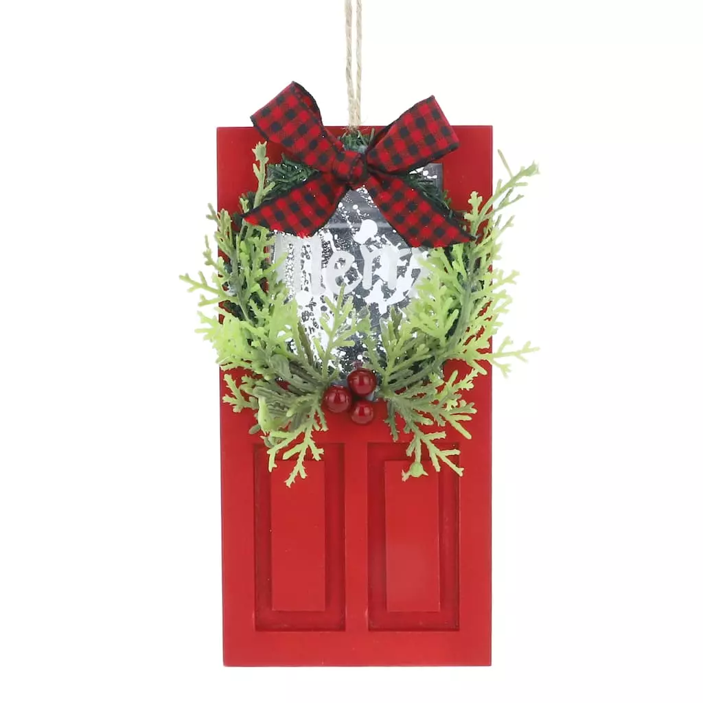 Discount 🎉 Wooden Red Door Ornament by Ashland® 😀 Christmas ✨ 3 Discount 🎉 Wooden Red Door Ornament by Ashland® 😀 Christmas ✨
