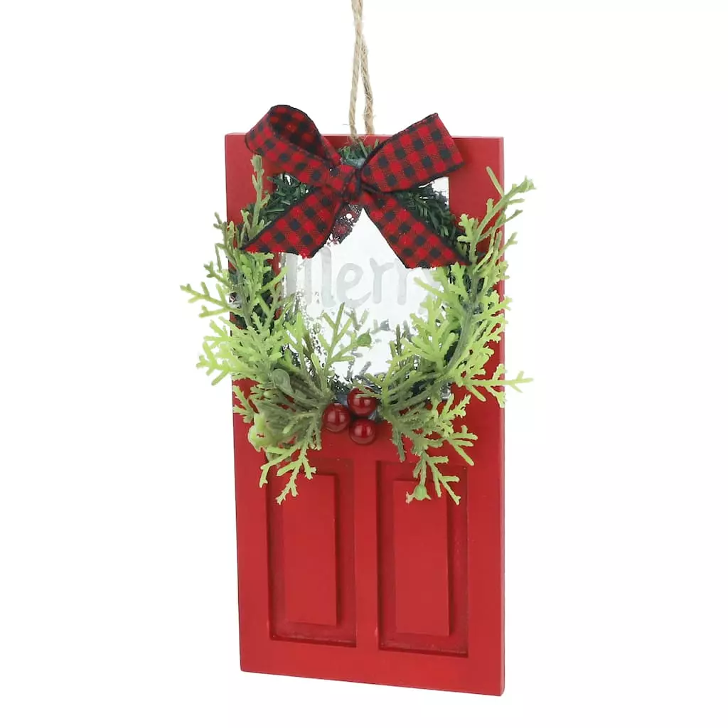 Discount 🎉 Wooden Red Door Ornament by Ashland® 😀 Christmas ✨ 4 Discount 🎉 Wooden Red Door Ornament by Ashland® 😀 Christmas ✨ - Image 2