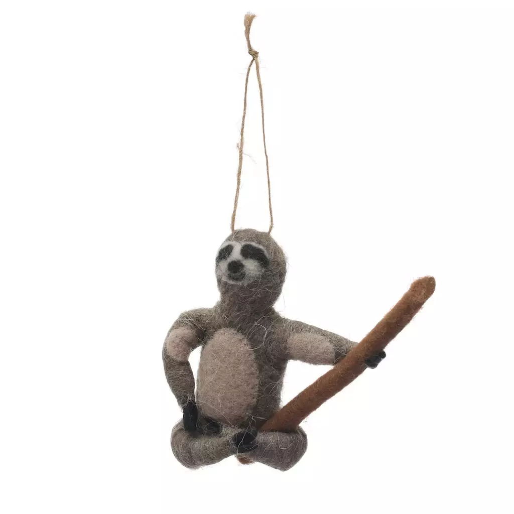 Buy ✨ Assorted 6" Wool Sloth Ornament by Ashland® 🌟 4 Buy ✨ Assorted 6" Wool Sloth Ornament by Ashland® 🌟 - Image 2