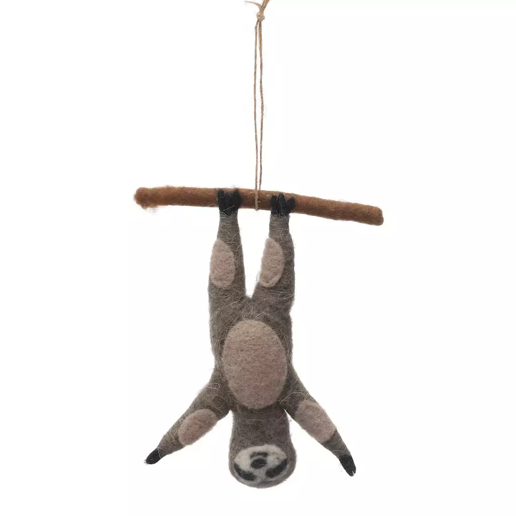 Buy ✨ Assorted 6" Wool Sloth Ornament by Ashland® 🌟 6 Buy ✨ Assorted 6" Wool Sloth Ornament by Ashland® 🌟 - Image 4