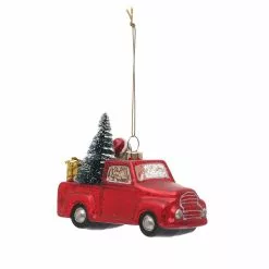 Cheap 🥰 Red Glass Truck Ornament by Ashland® 🛒 -Ashland Sale Store 10697983 3