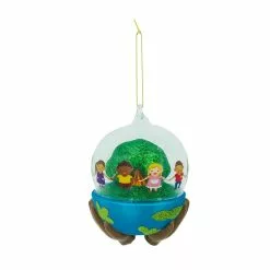 Promo 🧨 Glass Earth Held in Hands Ornament by Ashland® 🔔