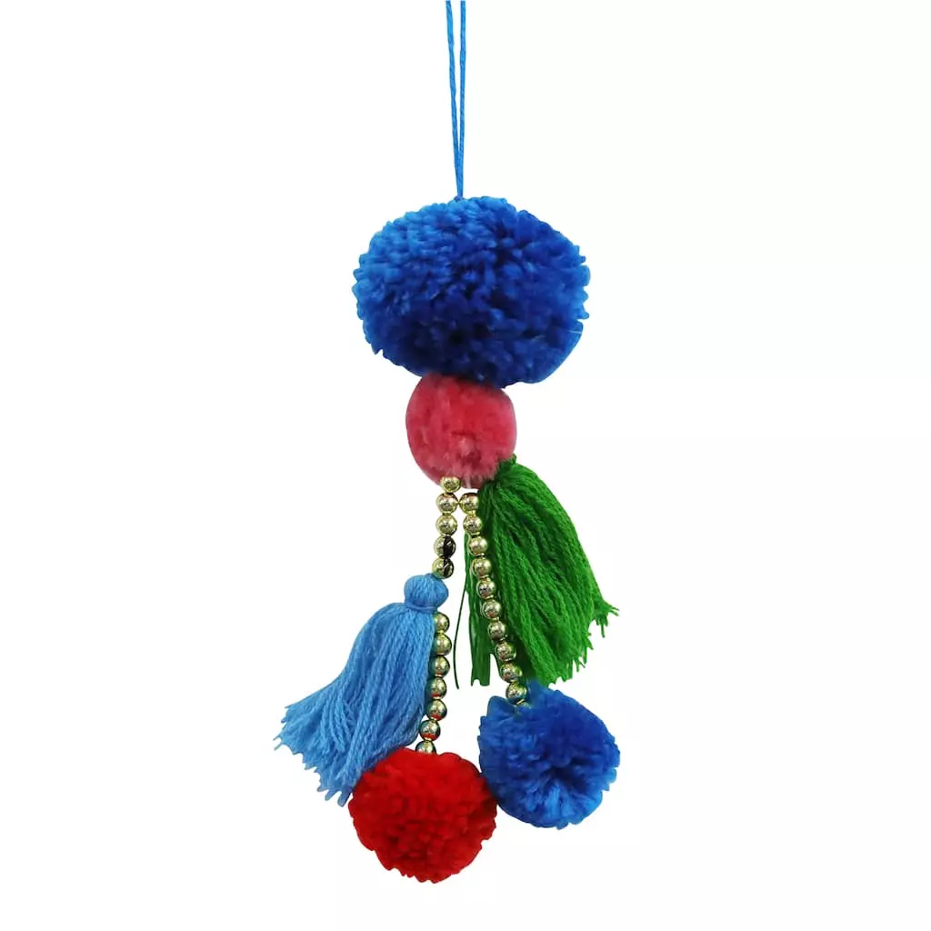 Outlet ⌛ Assorted Fabric Pom-Pom Ornament by Ashland® 👏 6 Outlet ⌛ Assorted Fabric Pom-Pom Ornament by Ashland® 👏 - Image 4