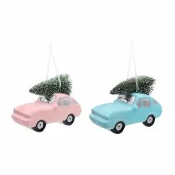 Cheap 🛒 Assorted Glass Car with Tree Ornament by Ashland® Christmas 👏