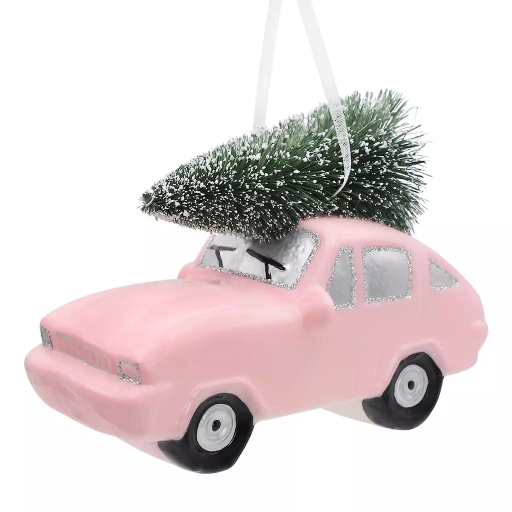 Cheap 🛒 Assorted Glass Car with Tree Ornament by Ashland® Christmas 👏 4 Cheap 🛒 Assorted Glass Car with Tree Ornament by Ashland® Christmas 👏 - Image 2