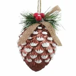Cheap ⌛ 4.5" Glass Pinecone Ornament by Ashland® ❄ Christmas ✨
