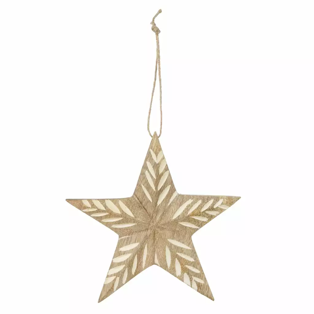 Budget ⭐ 5.5'' Carved Wooden Star Ornament by Ashland® ⭐ 3 Budget ⭐ 5.5'' Carved Wooden Star Ornament by Ashland® ⭐