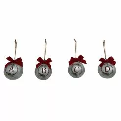 Discount ✨ Assorted Galvanized Monogram Ball Ornament by Ashland® ✔️ -Ashland Sale Store 10698217 4