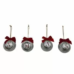 Discount ✨ Assorted Galvanized Monogram Ball Ornament by Ashland® ✔️ -Ashland Sale Store 10698217 5
