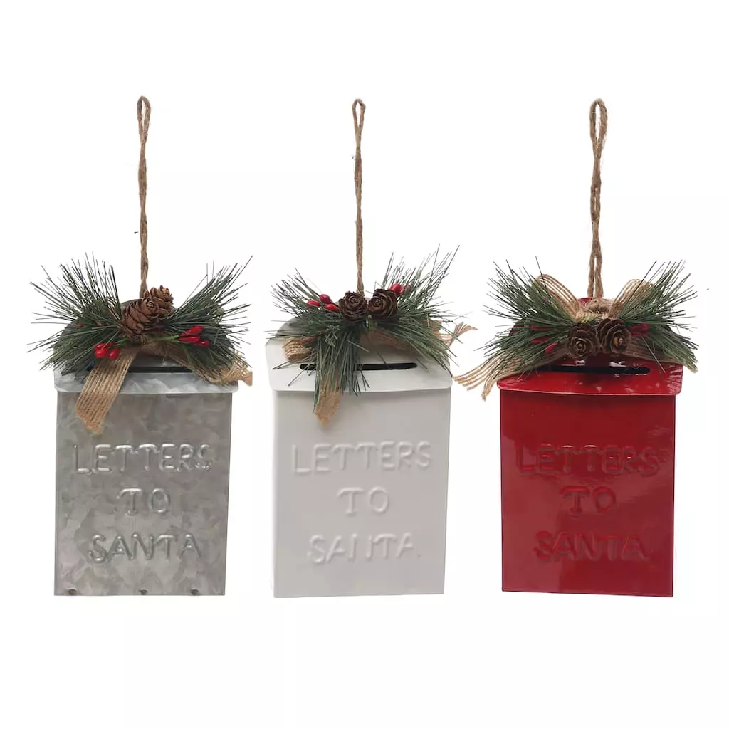 Brand new 🤩 Assorted Metal Mailbox Ornament by Ashland® 😀 3 Brand new 🤩 Assorted Metal Mailbox Ornament by Ashland® 😀