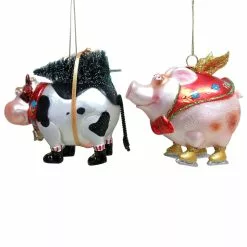 Buy 🔥 Assorted Glass Christmas Farm Animal Ornament by Ashland® 😍 -Ashland Sale Store 10698355 4