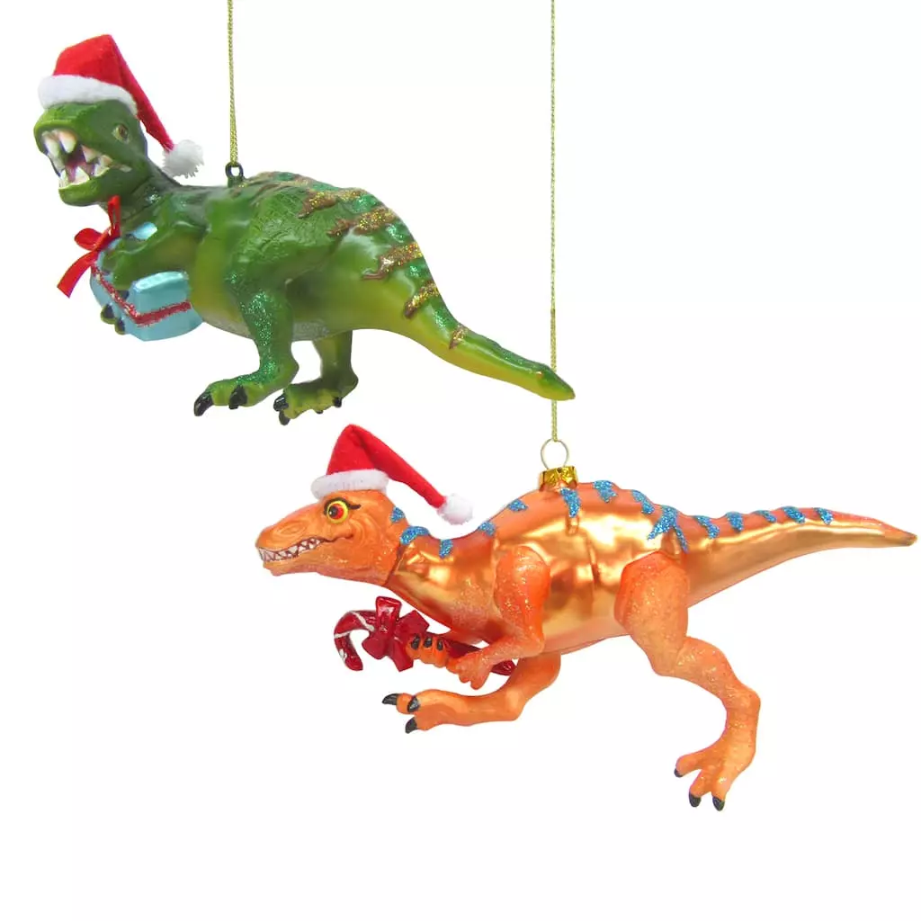 Best deal 😀 Assorted Glass T. Rex Ornament by Ashland® 🥰 3 Best deal 😀 Assorted Glass T. Rex Ornament by Ashland® 🥰