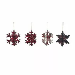 Buy 💯 Assorted Plaid Snowflake Ornament by Ashland® 🌟