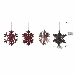 Buy 💯 Assorted Plaid Snowflake Ornament by Ashland® 🌟 -Ashland Sale Store 10698406 3