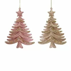 Discount ❤️ Assorted Glittery Plastic Tree Ornament by Ashland® 🧨