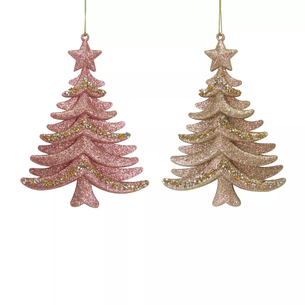 Discount ❤️ Assorted Glittery Plastic Tree Ornament by Ashland® 🧨 3 Discount ❤️ Assorted Glittery Plastic Tree Ornament by Ashland® 🧨