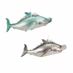 Promo 🌟 Assorted Glass Shark Ornament by Ashland® ❤️