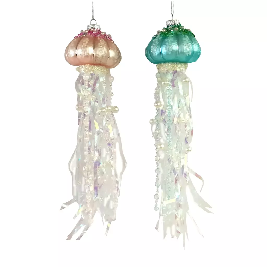 Cheap 🤩 Assorted 10.5" Glass Jellyfish Ornament by Ashland® 🛒 4 Cheap 🤩 Assorted 10.5" Glass Jellyfish Ornament by Ashland® 🛒 - Image 2