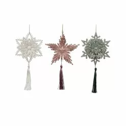 New 🔥 Assorted Snowflake Tassel Ornament by Ashland® 🌟