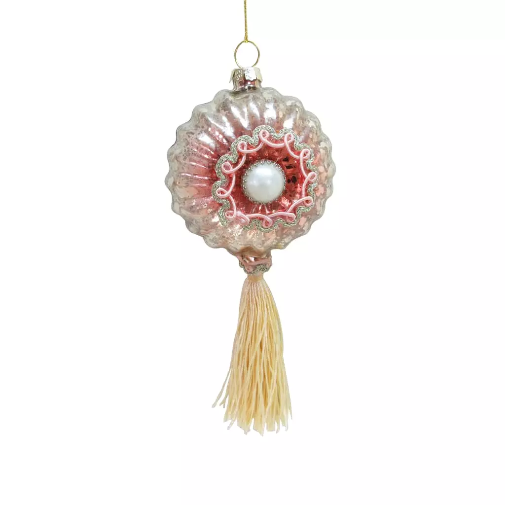 Hot Sale 🔥 Pearl & Tassel Glass Ornament by Ashland® ❤️ 3 Hot Sale 🔥 Pearl & Tassel Glass Ornament by Ashland® ❤️