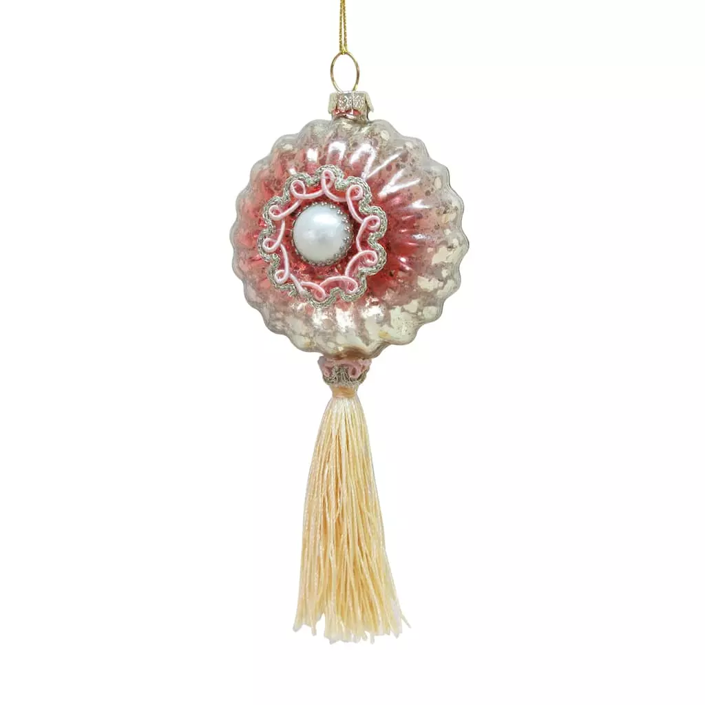 Hot Sale 🔥 Pearl & Tassel Glass Ornament by Ashland® ❤️ 4 Hot Sale 🔥 Pearl & Tassel Glass Ornament by Ashland® ❤️ - Image 2