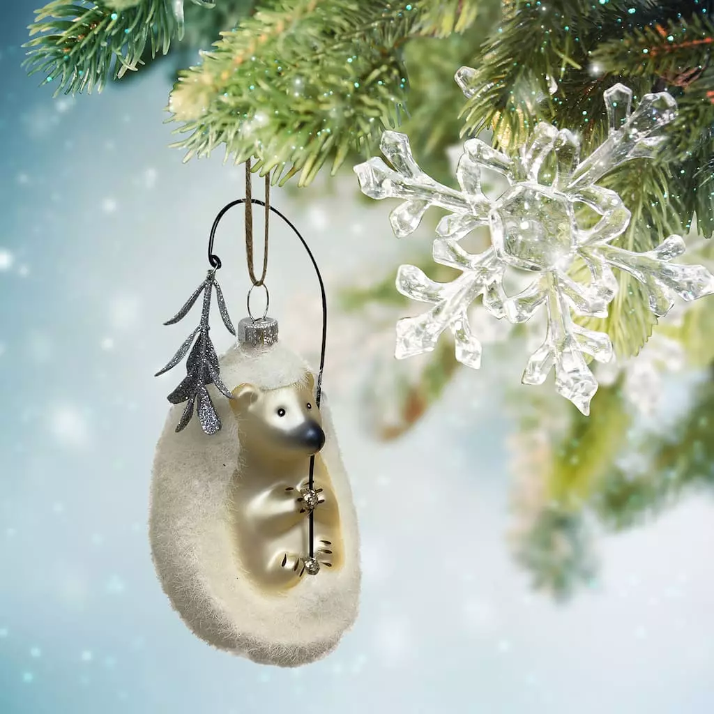 Hot Sale โจ White Glass Hedgehog Ornament by Ashland® ๐ 4 Hot Sale โจ White Glass Hedgehog Ornament by Ashland® ๐ - Image 2