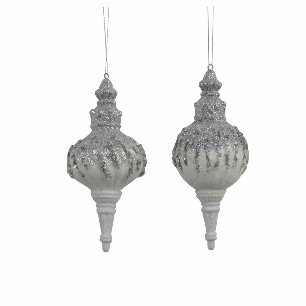 Brand new ✔️ Assorted White Finial Ornament by Ashland® ✨ 3 Brand new ✔️ Assorted White Finial Ornament by Ashland® ✨