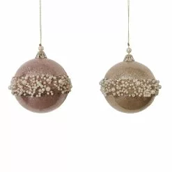 Promo 🧨 Assorted Pearl & Glitter Plastic Ball Ornament by Ashland® ✨