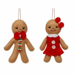 Wholesale 🔥 Assorted Felt Gingerbread Cookie Ornament by Ashland® 😉
