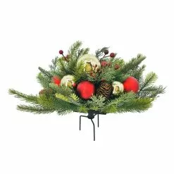 Best reviews of 🧨 18" Pine, Berry & Ornaments Outdoor Planter by Ashland® ❤️