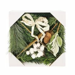 Budget 🔔 DIY White Berry, Pine Leaf & Pinecone Wreath Kit by Ashland® 💯