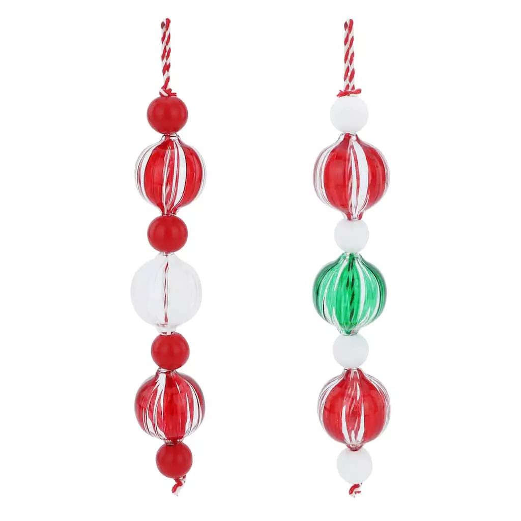 Promo ✔️ Assorted Glass & Wood Peppermint Bubble Ornament by Ashland® 🌟 Christmas ❤️ 3 Promo ✔️ Assorted Glass & Wood Peppermint Bubble Ornament by Ashland® 🌟 Christmas ❤️