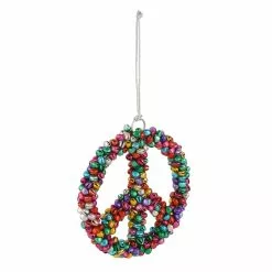 Cheapest 🌟 5'' Peace Sign with Bell Aluminum 😉 Christmas Ornament by Ashland® ❤️ -Ashland Sale Store 10698760 2