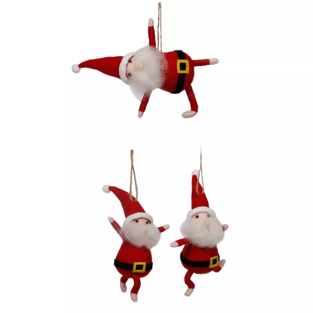 Promo ⌛ Assorted Yoga Santa Ornament by Ashland® ❤️ 3 Promo ⌛ Assorted Yoga Santa Ornament by Ashland® ❤️