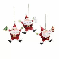 New ๐คฉ Assorted Glitter Santa Ornament by Ashland® ๐ฅ