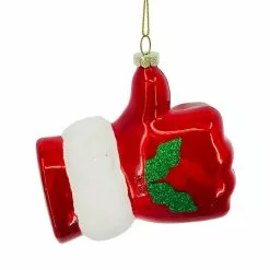 Coupon 🧨 Santa Thumbs Up Glass Ornament by Ashland® 😀 -Ashland Sale Store 10698794 2