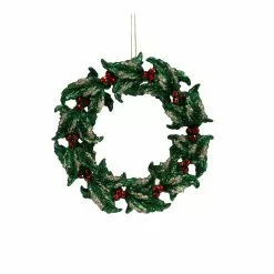 Best deal ⌛ Green Glitter Wreath Ornament by Ashland® ❤️