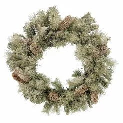Best deal 🧨 22" Flocked Pine & Pinecone Wreath by Ashland® Christmas 🛒