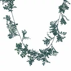 Best Pirce 🎁 5ft. Mistletoe With Cream Berries Coiled Garland by Ashland® 🤩