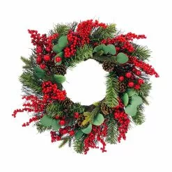 Deals ๐ฅ 24" Eucalyptus, Berry & Pinecone Wreath by Ashland® ๐