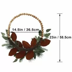Brand new ✨ 24" Pine, Berry & Eucalyptus Bead Hoop Wreath by Ashland® 😀 -Ashland Sale Store 10698908 3
