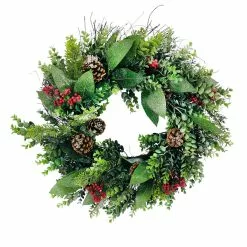 Brand new 🤩 24" Sugar Eucalyptus, Red Berry & Pinecone Wreath by Ashland® 🤩