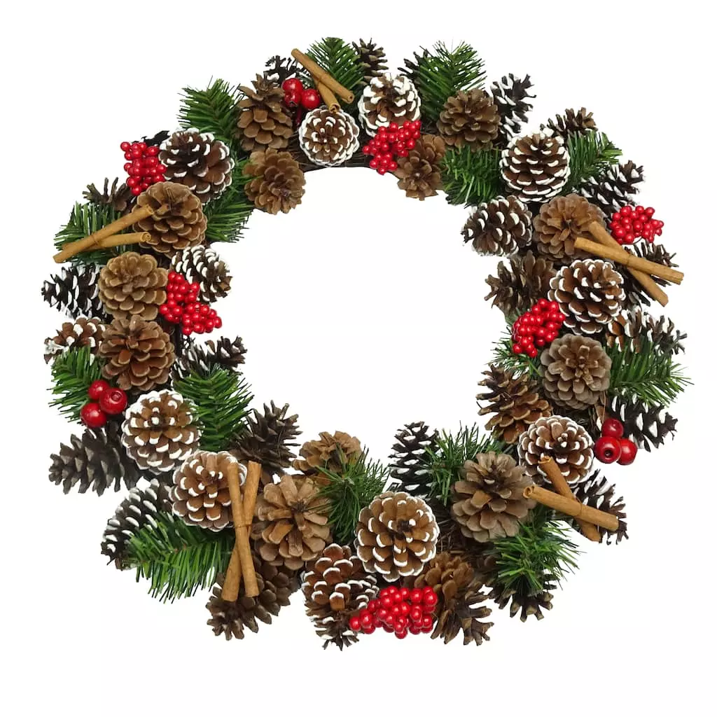 Cheap ✨ 22" Red Berry, Pinecone & Cinnamon Stick Wreath by Ashland® ⭐ 3 Cheap ✨ 22" Red Berry, Pinecone & Cinnamon Stick Wreath by Ashland® ⭐