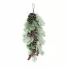 Wholesale ✔️ 24" Flocked Leaf Pinecone & Berry Teardrop by Ashland® 🤩 -Ashland Sale Store 10698933 1