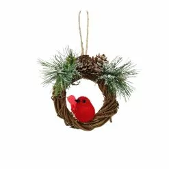 Hot Sale 😉 Wreath with Cardinal Ornament by Ashland® 🔥
